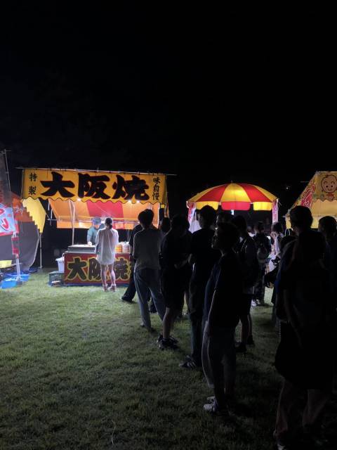 須坂市花火大会　屋台